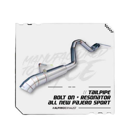 Alpino Tailpipe Bolt On Resonator Pajero Dakar Exceed